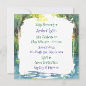 Baby Elephant Themed Baby Dusche Einladung (Rückseite)