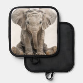 Baby Elephant Topflappen (Vorderseite/Rückseite)