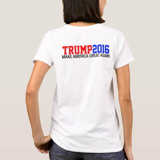 Baby Elephant Trump für Präsident 2016 T-Shirt (Rückseite)