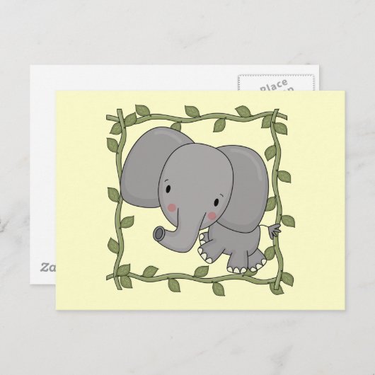 Baby Elephant Tshirts und Geschenke Postkarte (Vorne/Hinten)