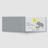 Baby Elephant Umbrella Gender Neutral Baby Dusche Gästebuch (Voll)