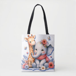 Baby Elephant und Baby Giraffe Besties Diaper Tasche