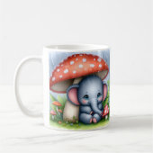 Baby Elephant unter Pilzschirm Kaffeetasse (Links)