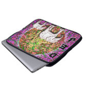 Baby Elephant Walk (Mit Monogramm Accessoire Bag) Laptopschutzhülle (Vorne Knopf)