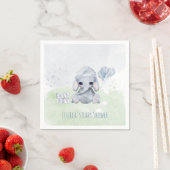 Baby Elephant Watercolor Animals Serviette (Beispiel)