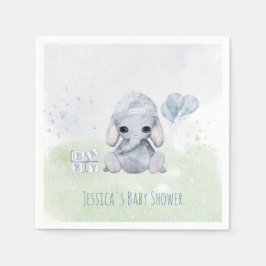 Baby Elephant Watercolor Animals Serviette