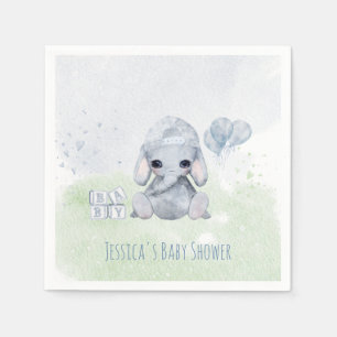 Baby Elephant Watercolor Animals Serviette