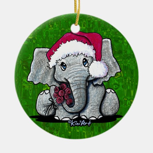 Baby Elephant Weihnachtsschmuck (Vorne)