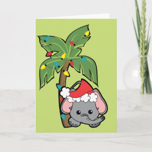 Baby Elephant Weihnachtszeit-Süsse Feiertagskarte