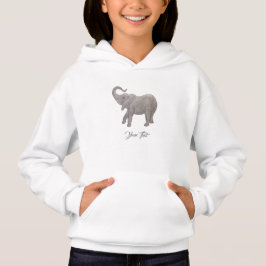 Baby Elephant White Hoodie