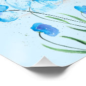 Baby Elephant Wildtier für Kinder Art Boy Poster (Ecke)