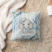 Baby Elephant Winter Scene - Baby Kissen (Decke)