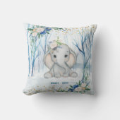 Baby Elephant Winter Scene - Baby Kissen (Vorderseite)