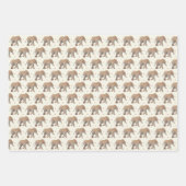Baby Elephant with cupcakes Tissue Gift Wrap Geschenkpapier Set (Vorderseite 3)