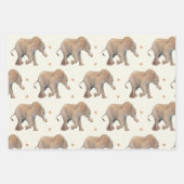 Baby Elephant with cupcakes Tissue Gift Wrap Geschenkpapier Set (Vorderseite 2)