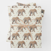 Baby Elephant with cupcakes Tissue Gift Wrap Geschenkpapier Set (Beispiel)