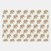 Baby Elephant with cupcakes Tissue Gift Wrap Geschenkpapier Set (Vorderseite)