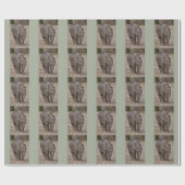 Baby Elephant Wrapping Paper Geschenkpapier (Flach)