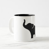 Baby Elephant Zweifarbige Tasse (Vorderseite Links)