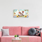 Baby Elephantin-Blume Leinwanddruck (Insitu (Wohnzimmer))