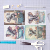 Baby Elephant's Bath Time Seidenpapier (Handwerk)