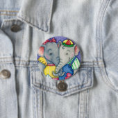 BABY ELEPHANTS ERSTE LIEBE, NIEDLICH PACHYDERM FRE BUTTON (Beispiel)