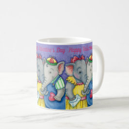 BABY ELEPHANTS ERSTE LIEBE, NIEDLICH PACHYDERM FRE KAFFEETASSE