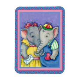 BABY ELEPHANTS ERSTE LIEBE, NIEDLICH PACHYDERM FRE MAGNET