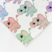 Baby Elephants Fleecedecke (Ecke)