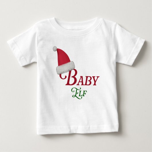 Baby Elf Christmas Theme Baby T-shirt (Vorderseite)