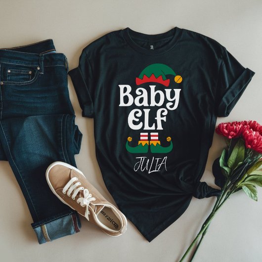 Baby Elf Funny Elf Matching Weihnachtsgeschenk T-Shirt