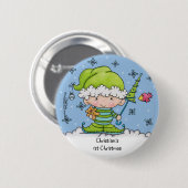 Baby Elf - Personalisiert !st Christmas Button (Vorne & Hinten)