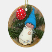 Baby-Elf, Toadstool: Polymer-Lehm-Skulpturen Keramikornament (Links)