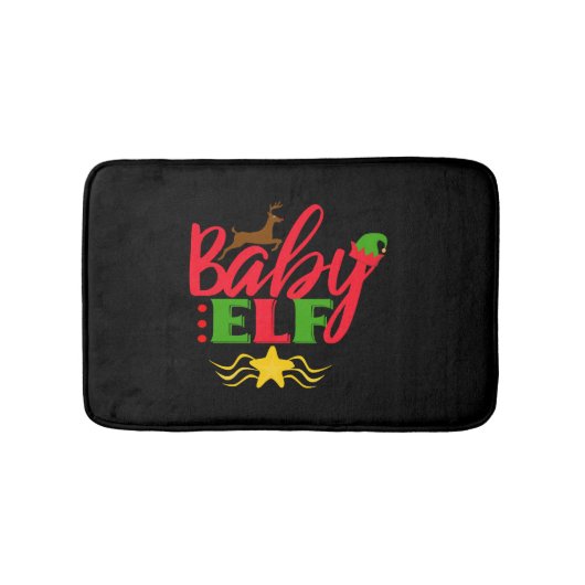 Baby Elf Weihnachten Badematte (Vorderseite)