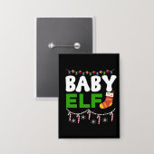 Baby-Elf-Weihnachtsfeiertags-Design-84608 Button (Vorderseite/Rückseite)