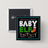 Baby-Elf-Weihnachtsfeiertags-Design-84608 Button (Vorne & Hinten)