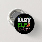 Baby-Elf-Weihnachtsfeiertags-Design-84608 Button (Vorne & Hinten)