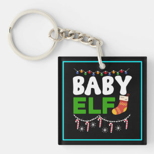Baby-Elf-Weihnachtsfeiertags-Design-84608 Schlüsselanhänger