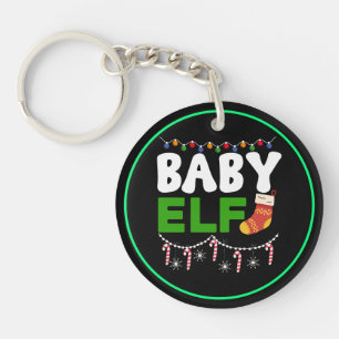 Baby-Elf-Weihnachtsfeiertags-Design-84608 Schlüsselanhänger