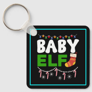 Baby-Elf-Weihnachtsfeiertags-Design-84608 Schlüsselanhänger