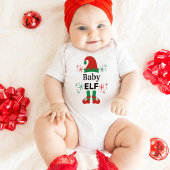 Baby Elf White Baby Strampler