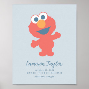 Baby Elmo Baby-Geburtsstatistik Poster