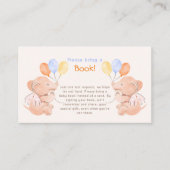 Baby Elphant Baby Showcard Begleitkarte (Vorderseite)