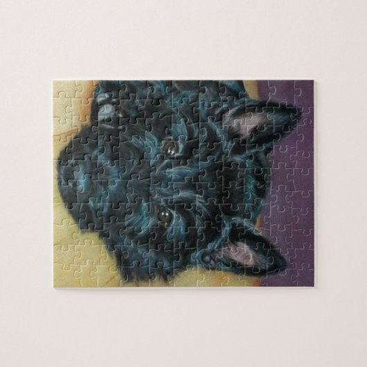 "Baby-EM" - Scottiewelpe Puzzle (Horizontal)