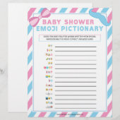 Baby Emoji Pictionary [Gender Überraschung] Briefbogen (Vorne/Hinten)