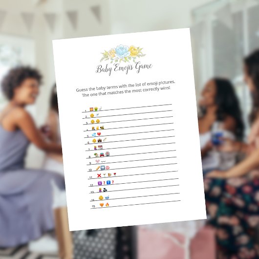 Baby Emojis Boy Teddy Bear Card Programm