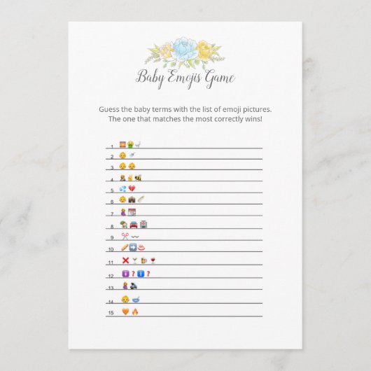 Baby Emojis Boy Teddy Bear Card Programm (Vorderseite)
