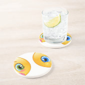 Baby Emojis Getränkeuntersetzer (Seite)