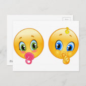Baby Emojis Postkarte (Vorne/Hinten)