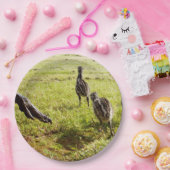 Baby Emu Chicks und Big Foot, Pappteller (Party)